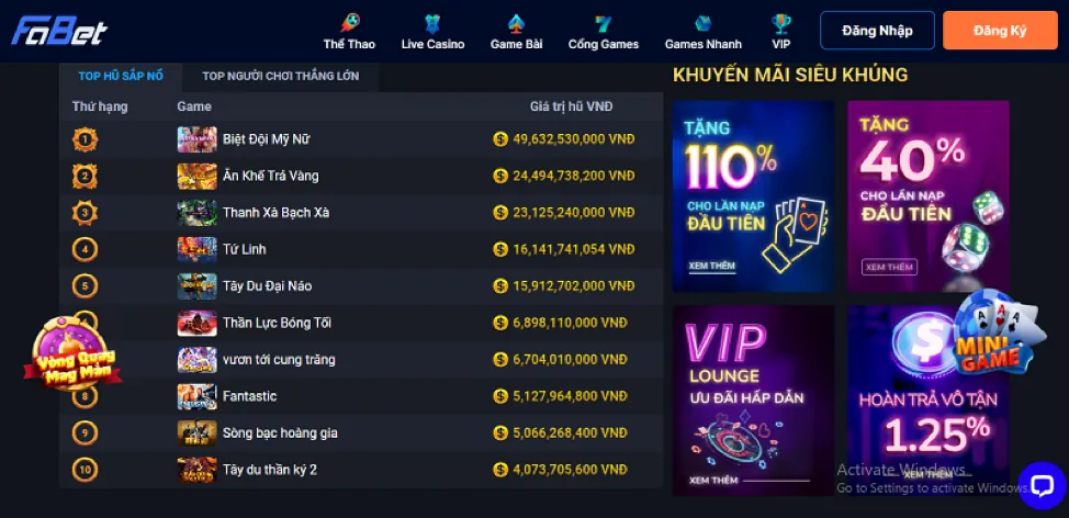 Blackjack Trực Tuyến